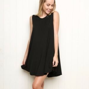 Brandy Melville Alena Swing Dress in Black